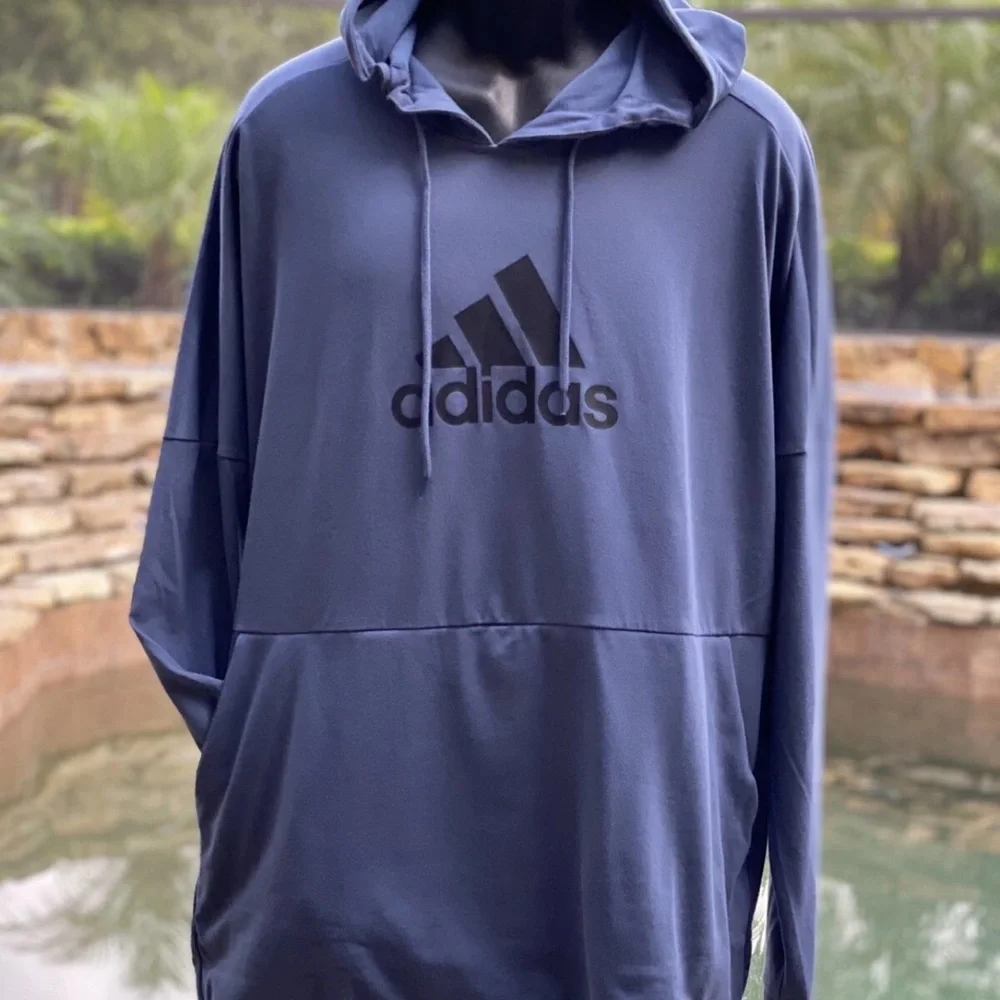ADIDAS 3 STRIPED PULLOVER FLEECE HOODIE [FJ0706]‎ (X-LARGE)
